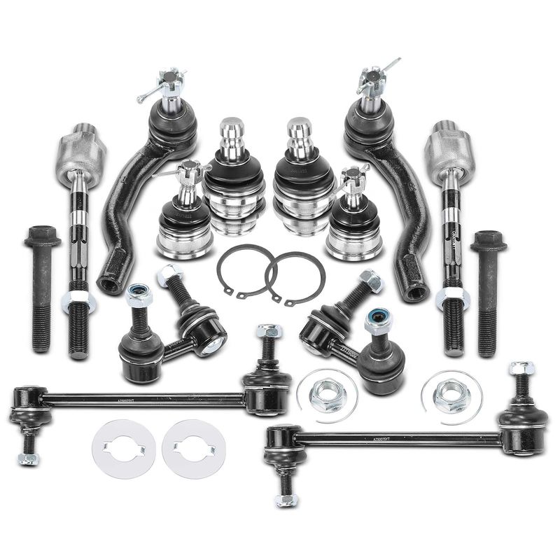 12x Tie Rod End & Ball Joint & Sway Bar Link for Nissan Xterra 2005-2015