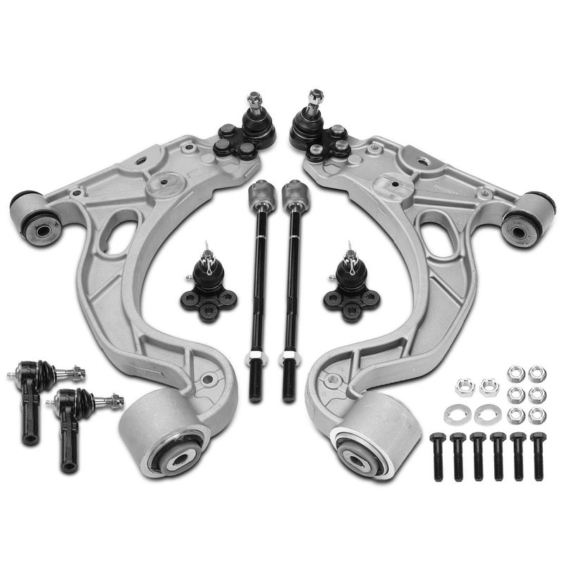 8x Control Arm with Ball Joint & Tie Rod End for Buick LeSabre Cadillac Pontiac