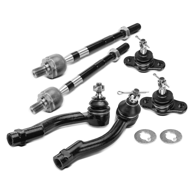 6x Ball Joint & Tie Rod End Kit for Hyundai 2005-2009 Kia Sportage 2005-2010