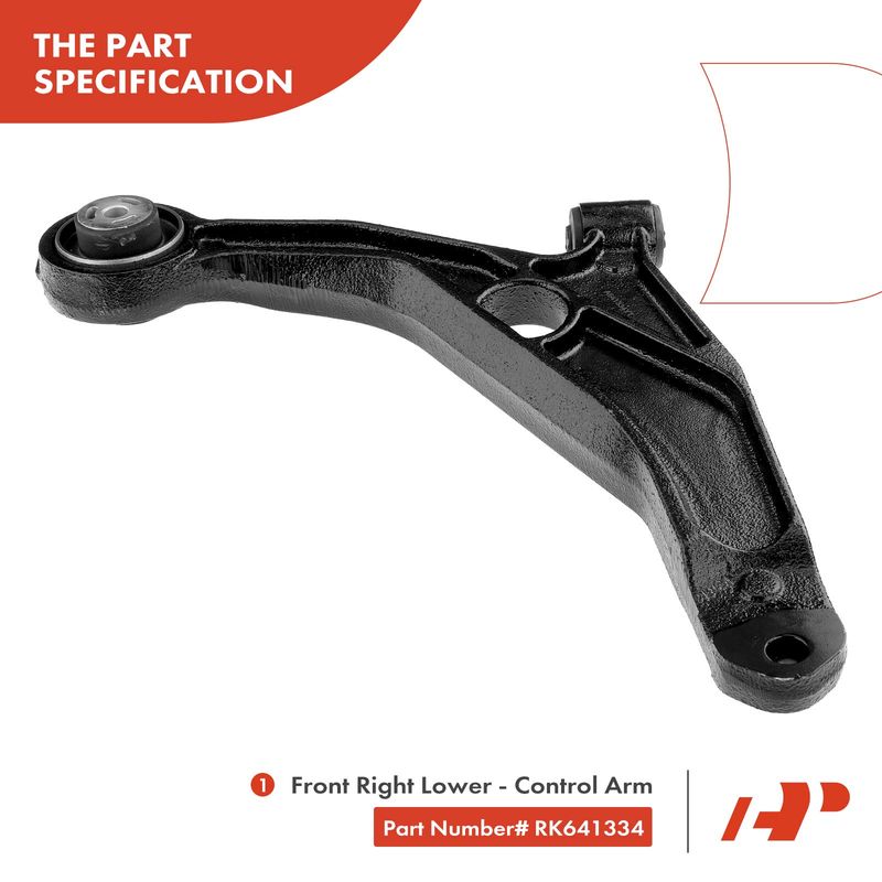 Front Right Lower Control Arm for Chrysler 200 2011-2014 Sebring Dodge Avenger
