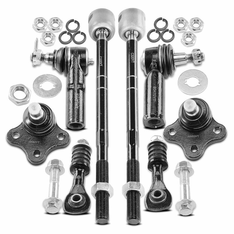 8x Sway Bar Tie Rod End & Ball Joint for Ford Contour 97-00 Mercury Cougar