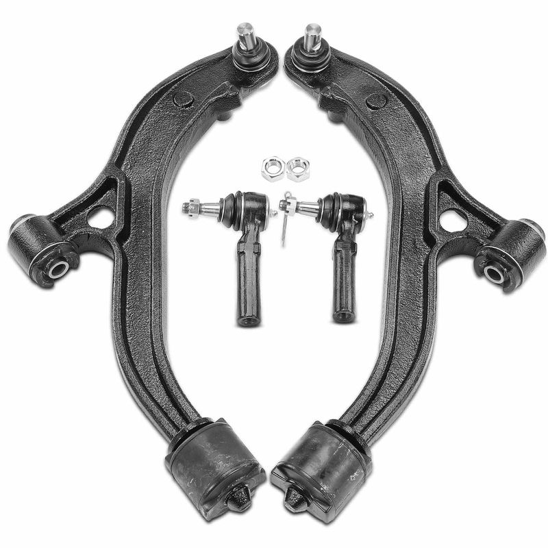 4x Control Arm Ball Joint with Ball Joint Tie Rod End for Chrysler Dodge