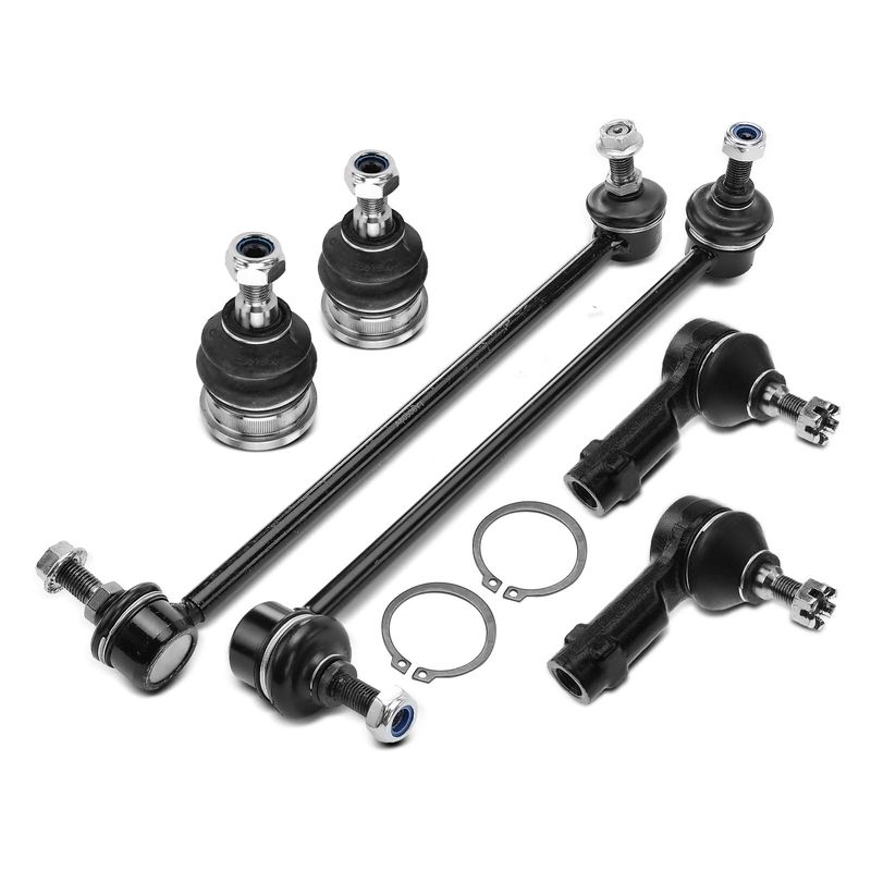 6x Sway Bar Link & Tie Rod End & Ball Joint for Hyundai Tiburon 2003-2008