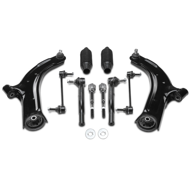 10x Control Arm with Ball Joint & Sway Bar Tie Rod for Nissan Versa 07-12 Cub