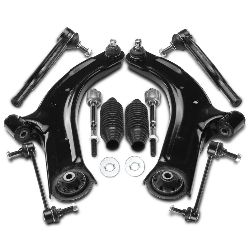 10x Control Arm with Ball Joint & Sway Bar Tie Rod for Nissan Versa 07-12 Cub