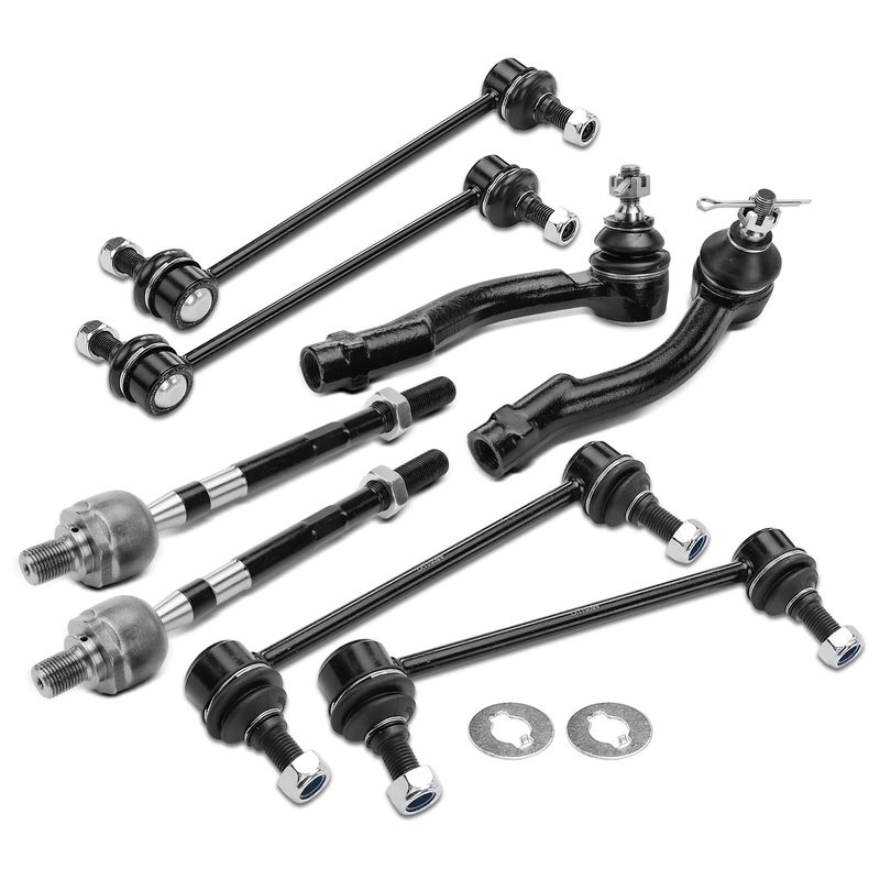 8x Stabilizer Bar Link & Tie Rod End for Hyundai Tucson Kia Sportage