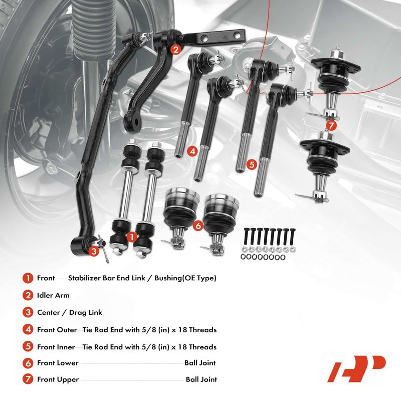 12x Stabilizer Bar End Link for Chevrolet Blazer S10 GMC S15 Jimmy Sonoma