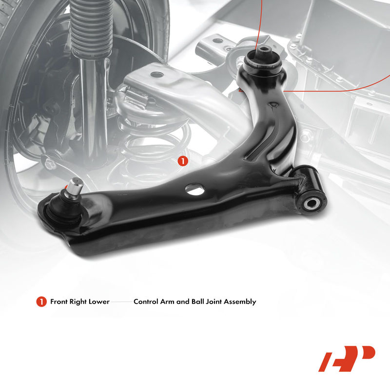 Front Right Lower Control Arm & Ball Joint for Ford Escape Mazda Tribute Mercury