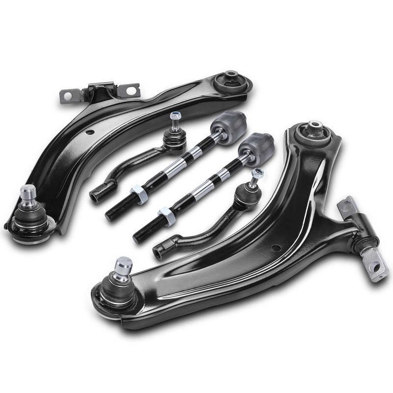 6x Control Arm with Ball Joint & Tie Rod End for Nissan Rogue 08-13 Rogue Select