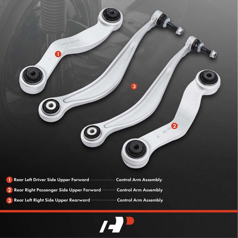 4x Rear Control Arm & Ball Joint Assembly for BMW F10 528i 535d 550i 750i