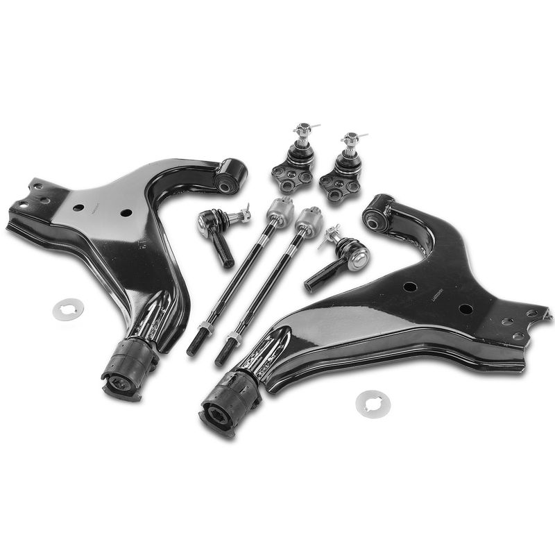 8x Control Arm & Ball Joint & Tie Rod End for INFINITI QX4 Nissan Pathfinder