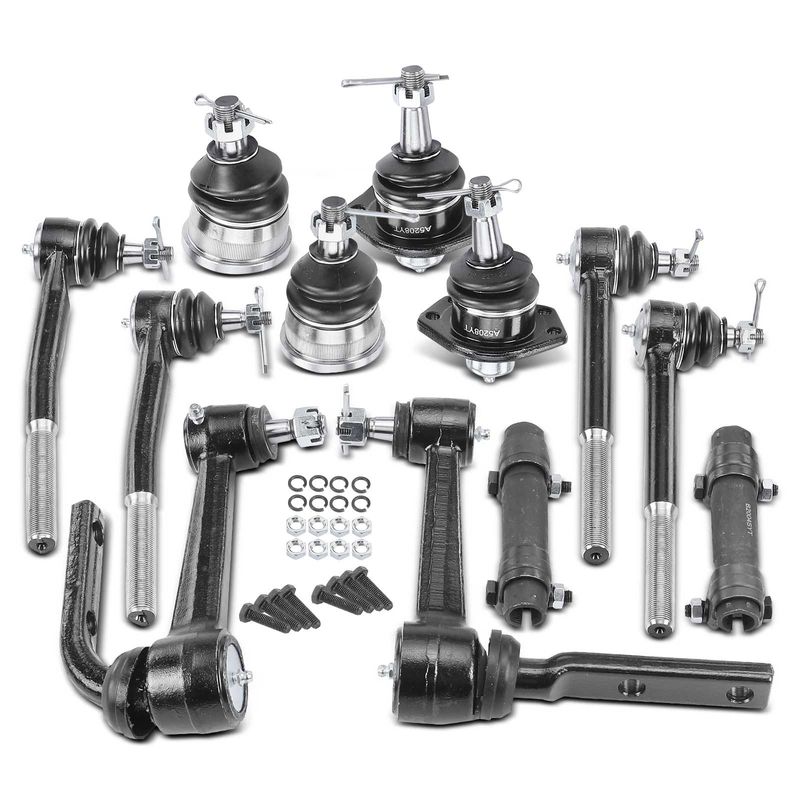 12x Idler Arm Ball Joint & Tie Rod End for Chevrolet Astro GMC Safari 1990-2005