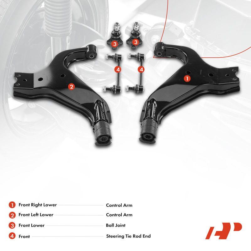 6x Control Arm Ball Joint Stabilizer Bar Link for INFINITI QX4 Nissan Pathfinder