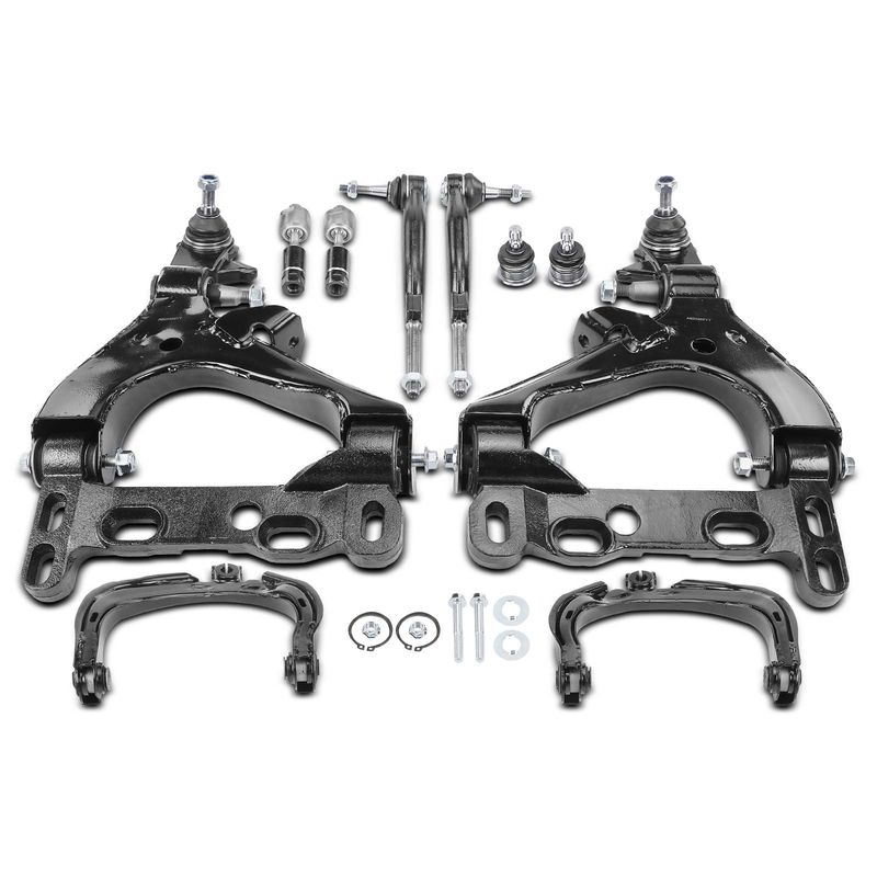 10x Control Arm with Ball Joint Tie Rod End for Chevy Trailblazer GMC Envoy 2002