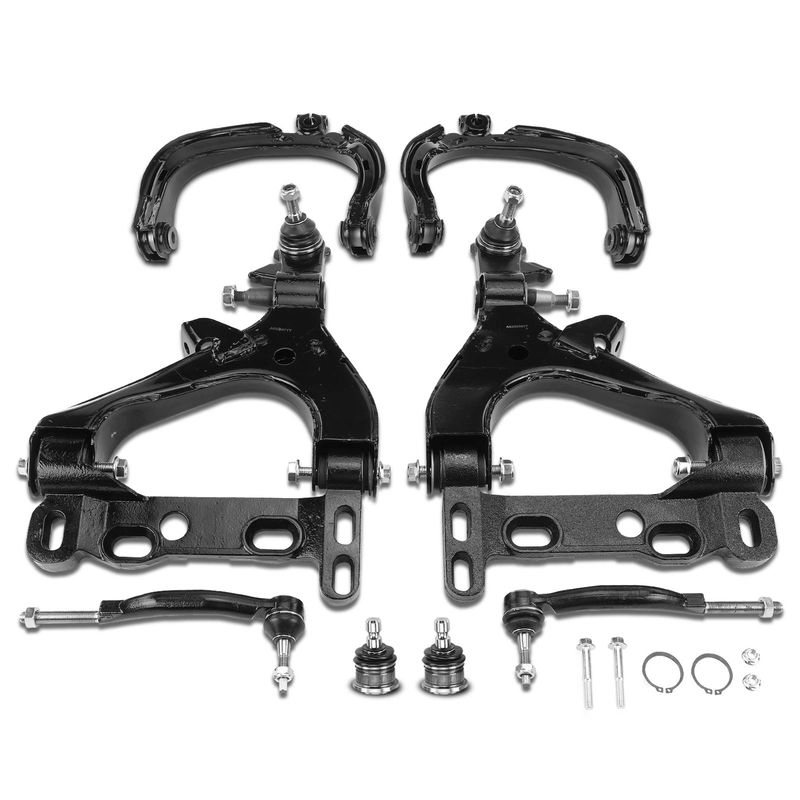 8x Control Arm with Ball Joint & Tie Rod for Chevy Trailblazer GMC Olds