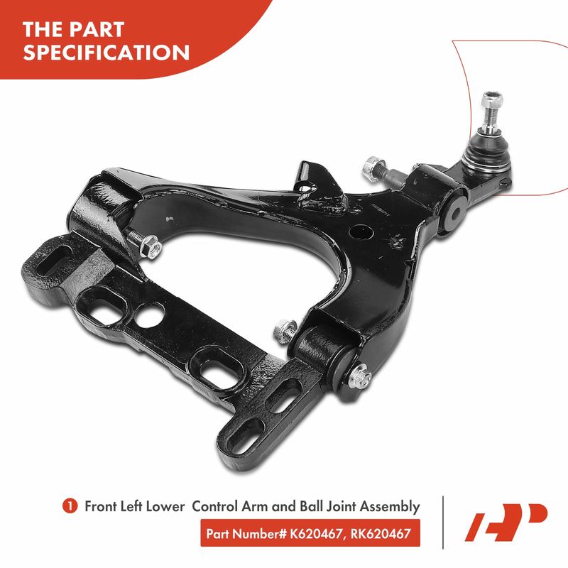 8x Control Arm with Ball Joint & Tie Rod for Chevy Trailblazer GMC Olds