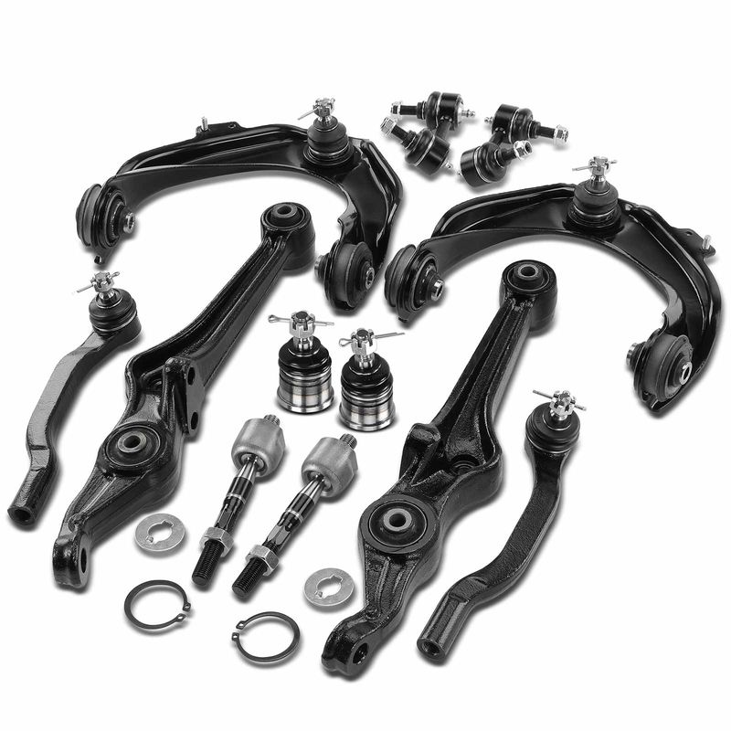 12x Control Arm with Ball Joint Sway Bar Tie Rod for Honda Accord 1998-2002