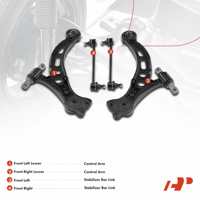 4x Control Arm & Stabilizer Bar Link for Toyota Camry 1997-2001 Lexus RX300