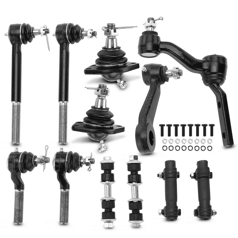 12x Stabilizer Bar End Link & Tie Rod End for Chevrolet Blazer S10 GMC