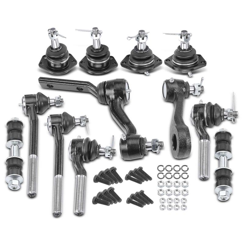 12x Idler & Pitman Arm Sway Bar Link & Tie Rod End Ball Joint for Chevy GMC S10