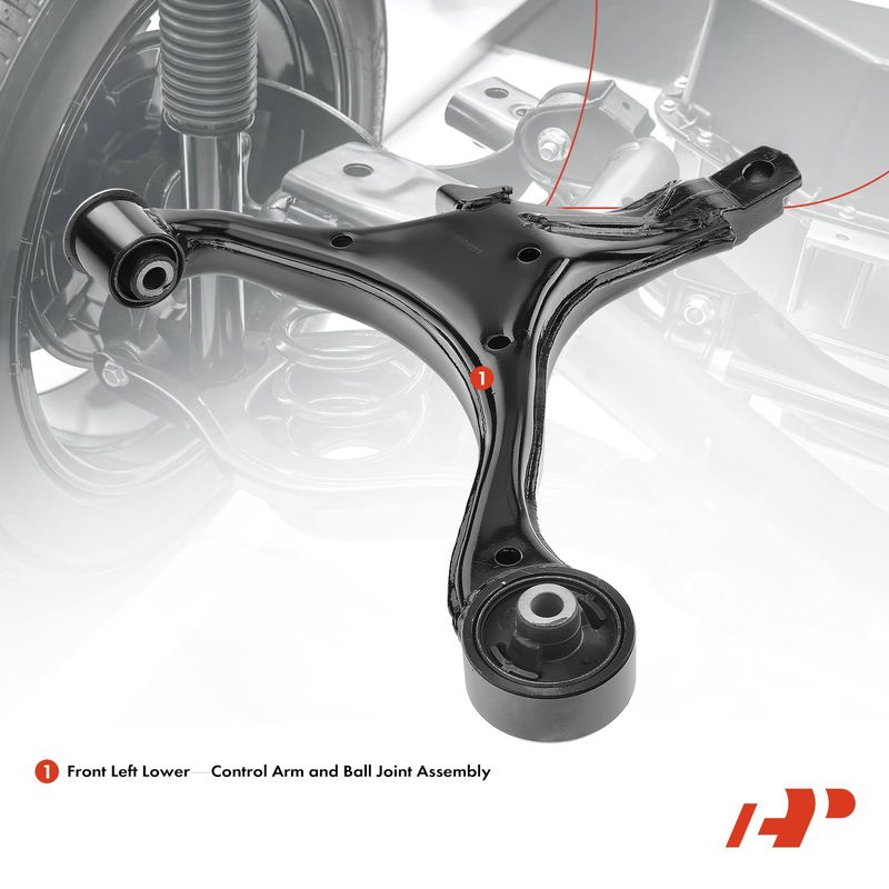 Front Left Lower Control Arm with Bushing for Honda CR-V 2002-2004