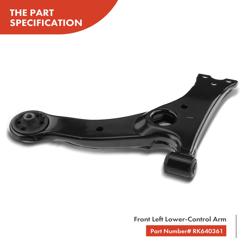 Front Left Lower Control Arm with Bushing for Pontiac Vibe Celica Toyota Corolla
