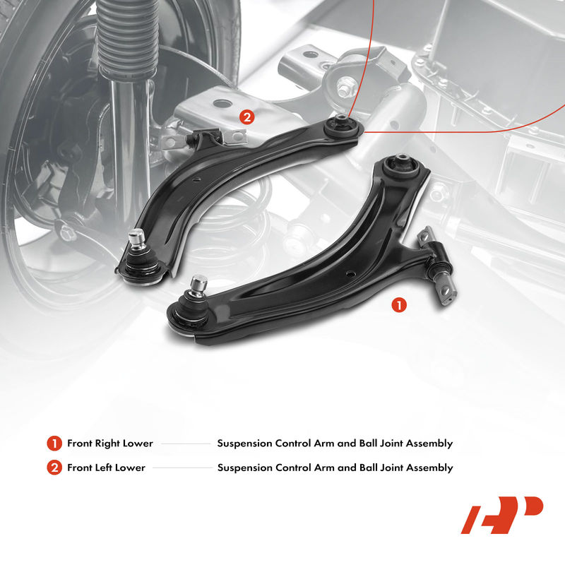 2x Front Lower Control Arm & Ball Joint Assembly for Nissan Rogue Select 14-15