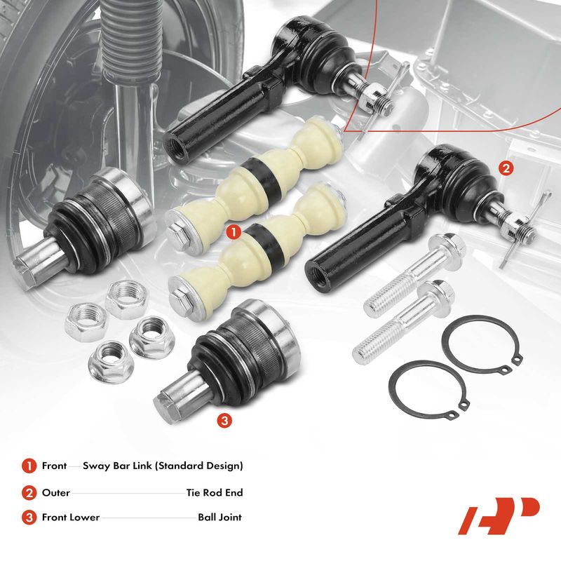 6x Sway Bar Link Tie Rod End Ball Joint for Chrysler Dodge SX 2.0 Plymouth Neon