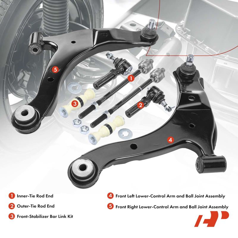 8x Control Arm & Ball Joint Assembly Sway Bar Link for Dodge Neon Plymouth