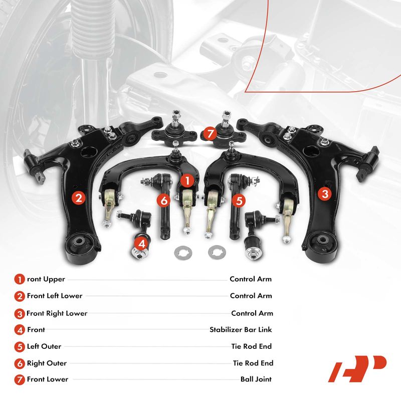 10x Control Arm Stabilizer Bar Link Tie Rod End for Hyundai Sonata XG350 Kia