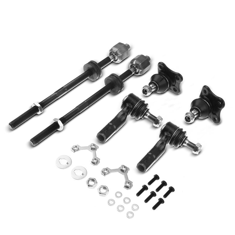 6x Front Tie Rod End Assembly with Ball Joint for VW Beetle Golf Jetta 99-05