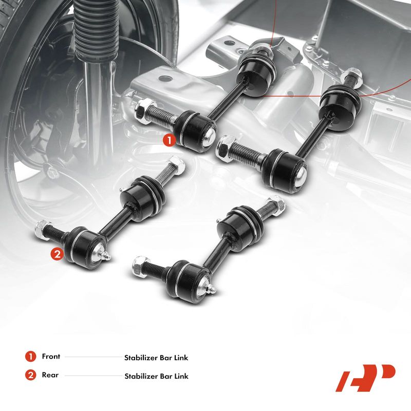 4x Front & Rear Stabilizer Bar Link with Ball Joints for Ford Expedition Lincoln