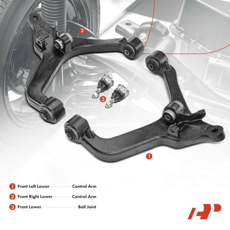 4x Control Arm & Ball Joint for Jeep Liberty 2002-2004 L4 2.4L V6 3.7L