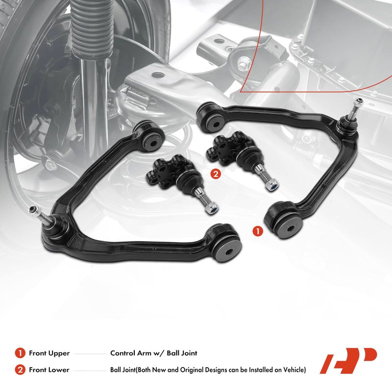 4x Front Control Arm with Ball Joint Front Lower Ball Joint for Chevrolet GMC
