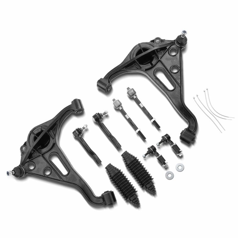 10x Front Control Arm with Ball Joint Sway Bar Link Tie Rod End for Chevy Suzuki