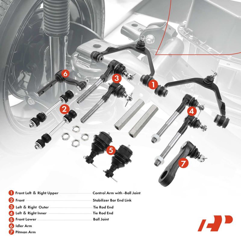 14x Control Arm with Ball Joint & Sway Bar Link for Ford F-150 F-250 Lincoln