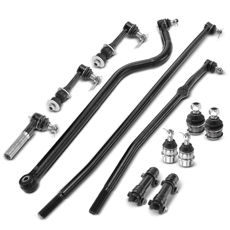 12x Sway Bar Link Tie Rod End Ball Joint for Dodge Ram 1500 2500 1998-1999