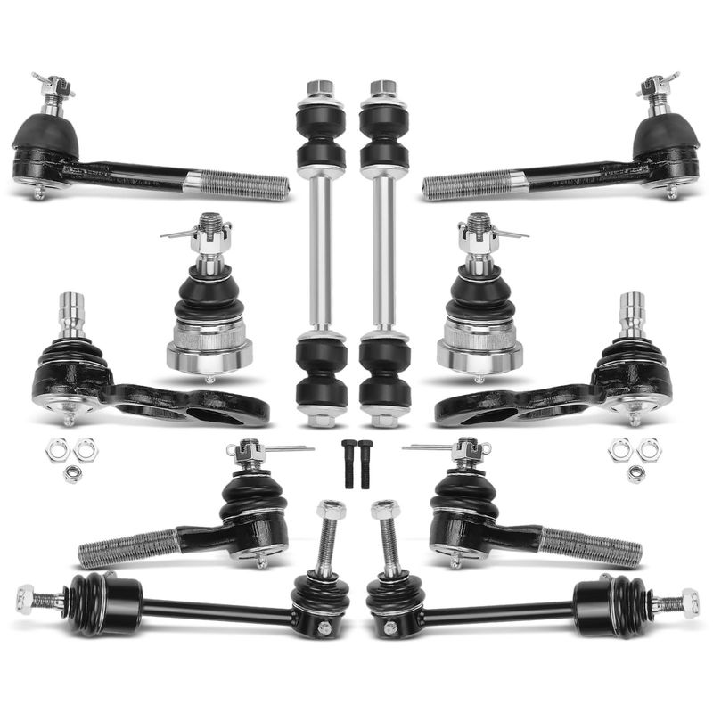12x Sway Bar Link Tie Rod End Ball Joint for Lincoln Town Car Ford Mercury