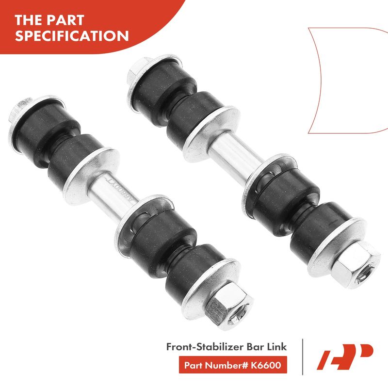 8x Front Stabilizer Bar Link with Ball Joints Tie Rod End for Chevrolet Pontiac
