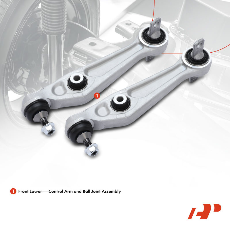 2x Front Left & Right Lower Control Arm with Ball Joint for Tesla 3 2017-2021