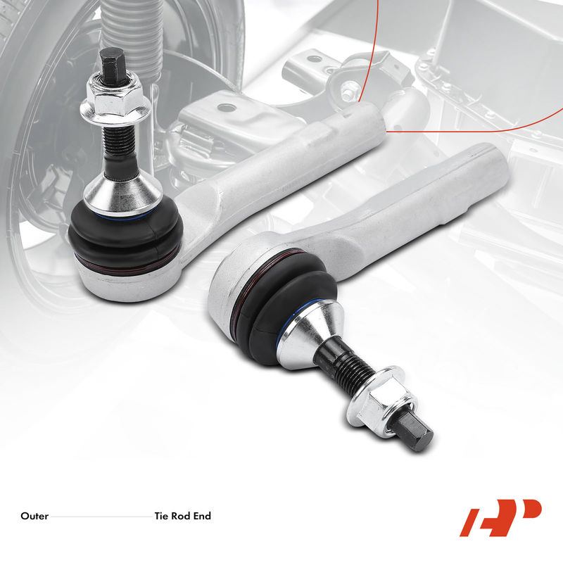 2x Front Outer Tie Rod End for Tesla 3 2017-2021 Y 2020-2021