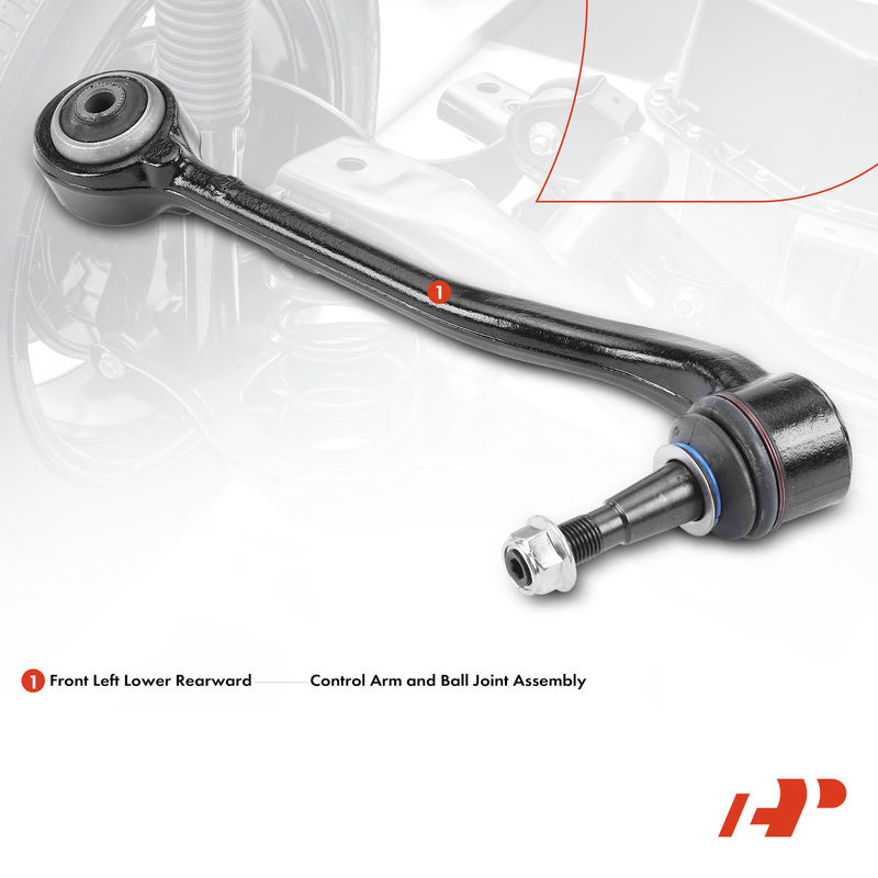 Front Left Lower Rearward Control Arm with Ball Joint for BMW E53/E70 X5 00-06