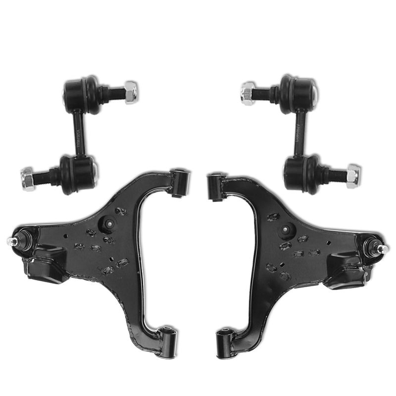 4x Front Lower Control Arm with Ball Joint Stabilizer Bar Link for Infiniti