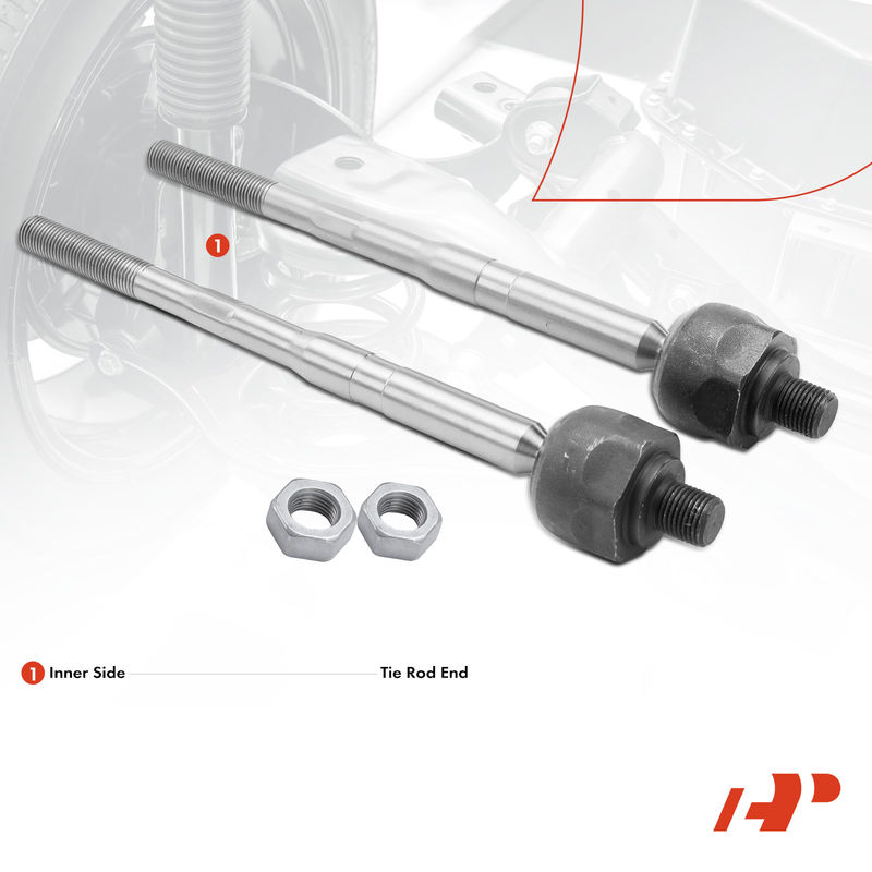 2x Front Inner Tie Rod End for Lincoln Aviator 2020-2022 V6 3.0L