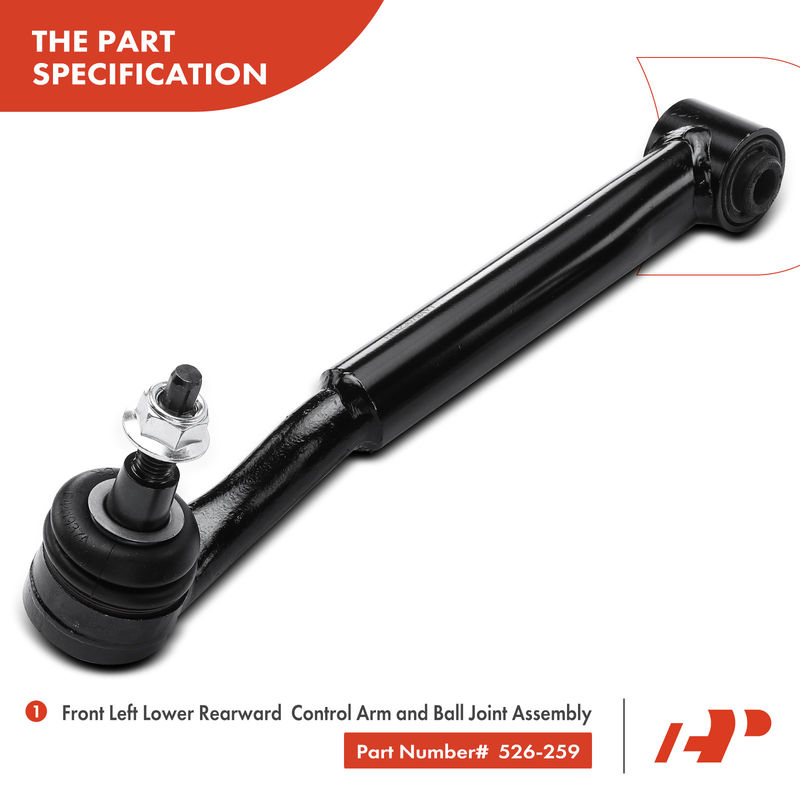 2x Front Lower Rearward Control Arm with Ball Joint for Ford Mustang 2015-2022