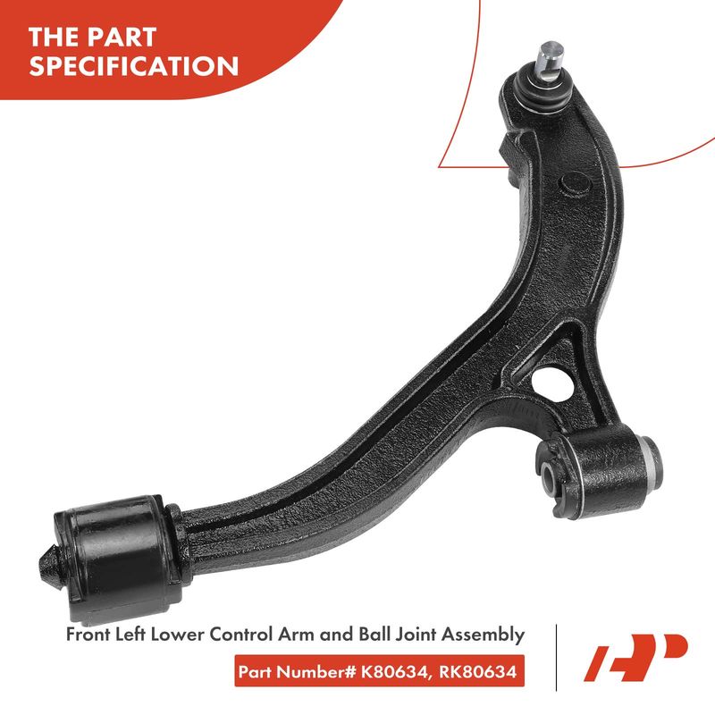 2x Front Lower Control Arm with Ball Joint for Dodge Caravan Chrysler Voyager