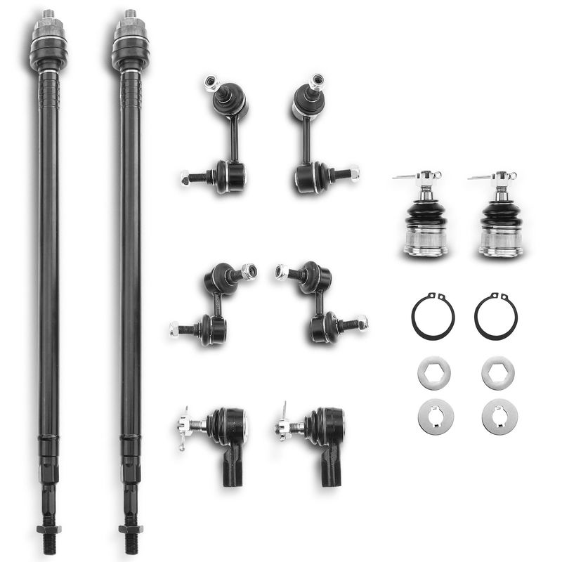 10x Front & Rear Stabilizer Bar Link & Ball Joint Tie Rod End for Honda Element