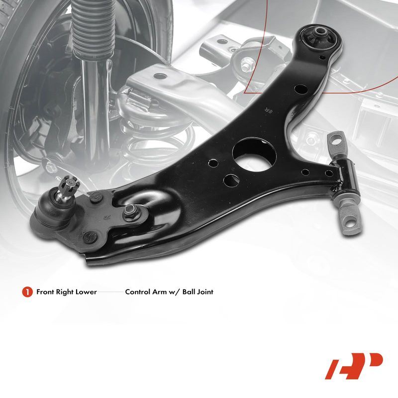 Front Passenger Lower Control Arm with Ball Joint for Toyota Sienna 2011-2019