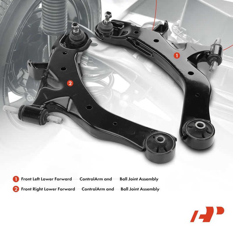 2x Front Lower Control Arm & Ball Joint for Hyundai Elantra 2001-2006 2.0L