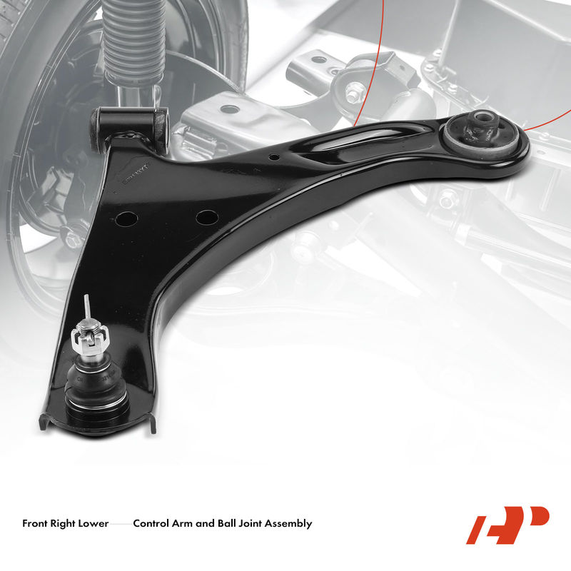 Front Right Lower Control Arm with Ball Joint for Suzuki Aerio 2002-2003 L4 2.0L